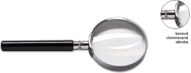 CONCORDE-lupe med metalramme, diameter 40 mm