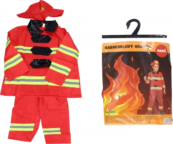 Karnevalkostume brandmand til børn 110–120 cm