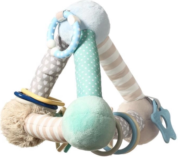 BabyOno pædagogisk plyspyramide med bidering på C-ring, mint, 3 m+