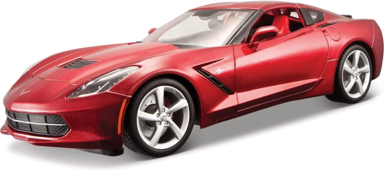 Maisto 2014 Corvette Stingray metalmodel rød 1:18