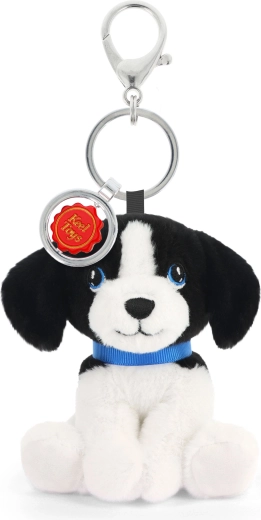 Plysbog vedhæng til taske border collie 12 cm
