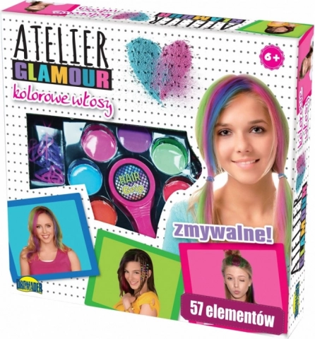 Kosmetiksæt Atelier Glamour Farverigt hår