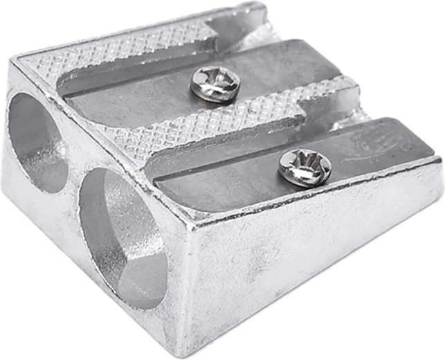 Metal dobbelt blyantspidser