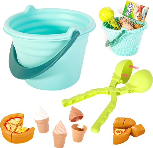 Woopie sandlegesæt Fun Ice Cream 2-i-1 sneboldfabrik, 15 dele