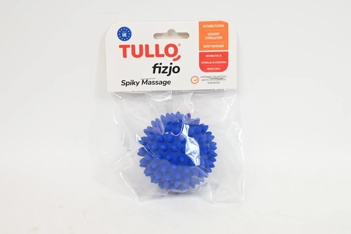 Fizjo rehabiliteringsmassagebold med pigge 6,6 cm blå