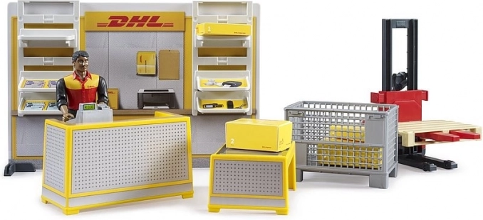 Bruder BWORLD Pakke Butik DHL med tilbehør