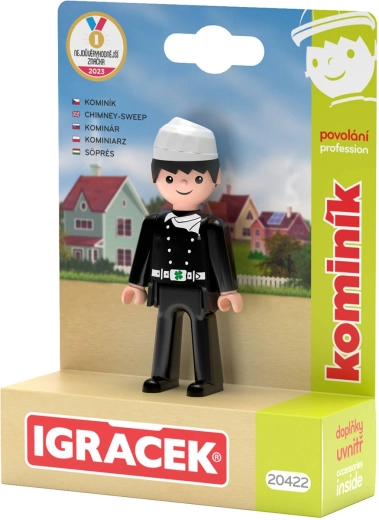 Efko Igráček skorstensfejer – figur med tilbehør