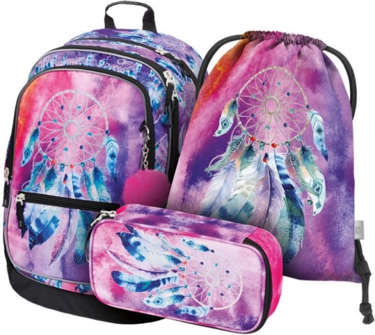 Sæt Baagl Drømmefanger: Rygsæk, Penalhus og Pose