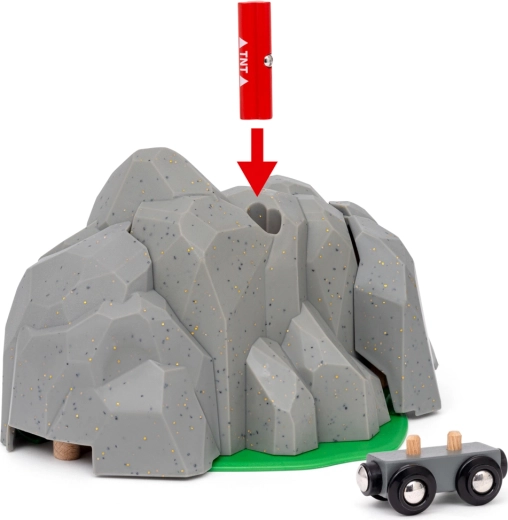 Eksploderende bjerg afslører hemmelig tunnel