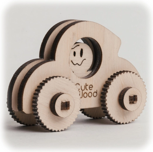CuteWood træ 3D-puslespil mini bille