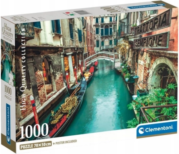 Puslespil 1000 Venice Canal CLEMENTONI