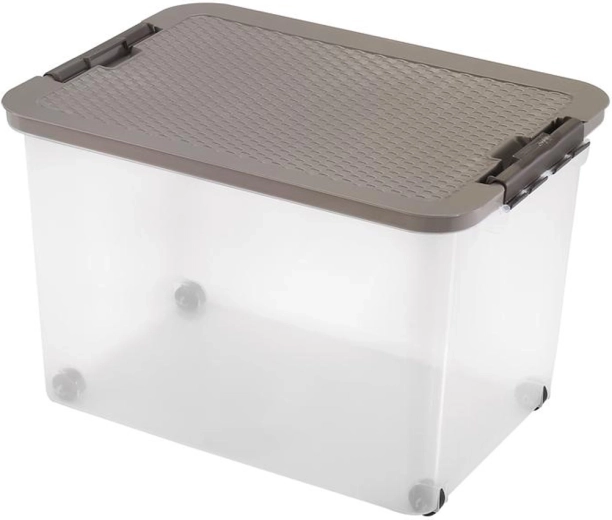 Plastopbevaringsboks med låg Heidrun R-box 45 l