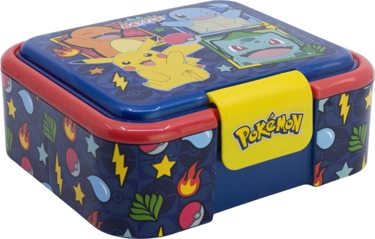 Stor madkasse til snack Pokémon blå hold - 1 stk.
