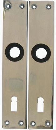 Dørskjold 72/nøgle K 416 aluminium (1 par)