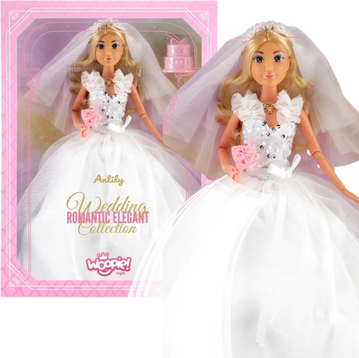 Woopie Royal Lily-brudedukke 30 cm med bryllupstilbehør