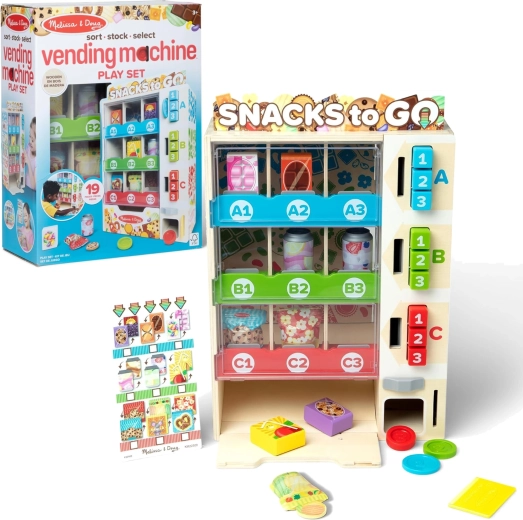 Træautomat til snacks Snack to Go Melissa & Doug – købmandsleg