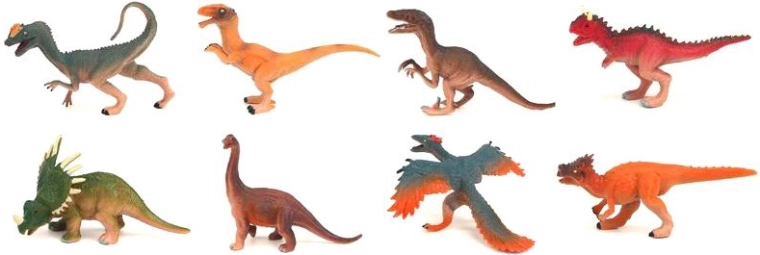 Dinosaurfigur 8–12 cm - 1 stk.