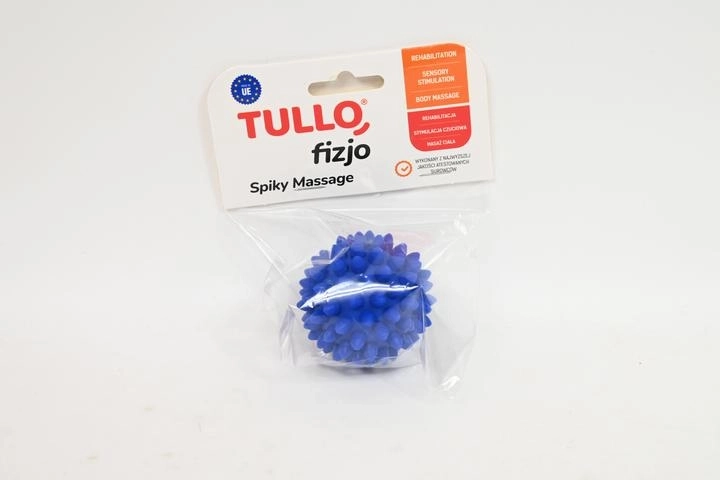 Fizjo rehabiliterings-massagebold med pigge 5,4 cm blå