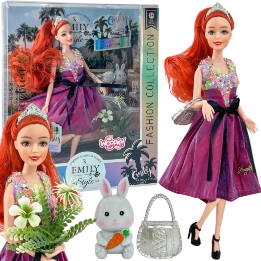 Woopie Royal dukke Emi Fashion 32 cm – stilfuld prinsesse i lyserød kjole med tilbehør