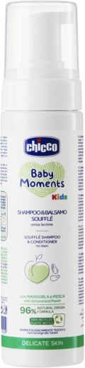 Chicco børneshampoo og balsam 2-i-1 Soufflé Baby Moments Kids 150 ml