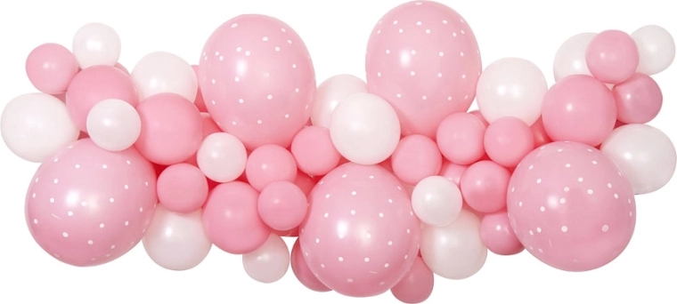 Gemar DIY-sæt til ballon-girlande baby pink