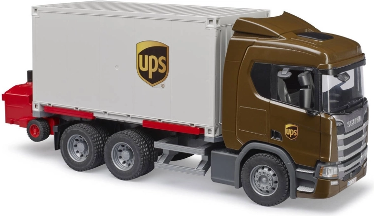 Detaljeret Scania-model i UPS-farver