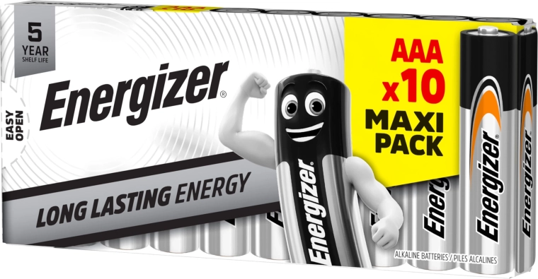 Alkaliske batterier AAA 1,5 V ENERGIZER Everyday – pakke med 10 stk.