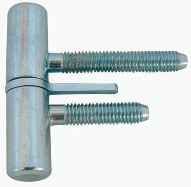 Dørhængsel 60 mm med skrue og søm, blågalvaniseret