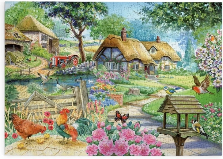 House of Puzzles Livet på landet – puslespil med 500 ekstra store brikker