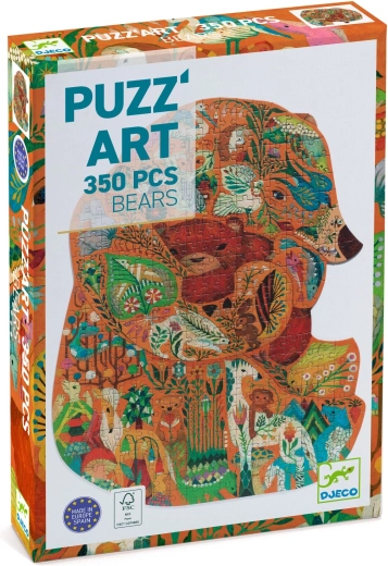 Djeco-puslespil med bjørn, 350 brikker