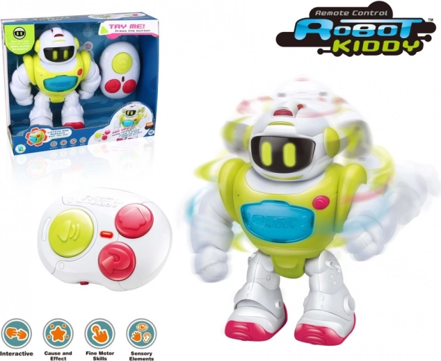 Interaktiv robot med fjernbetjening Kiddy med infrarød styring