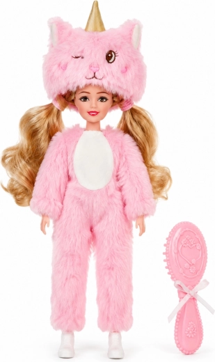 Blødt lyserødt kostume