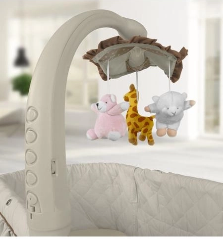 Beroligende karrusel med melodier, lys og vibrationer