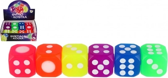 Lysende neon silikone spilleterning - 1 stk