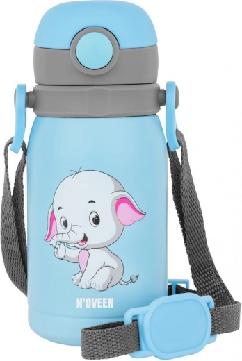 Børnebidon 300 ml blå med lille elefant