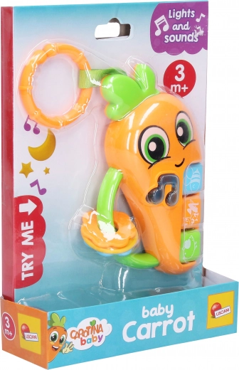 Legetøjs-gulerod med effekter 16 cm CAROTINA