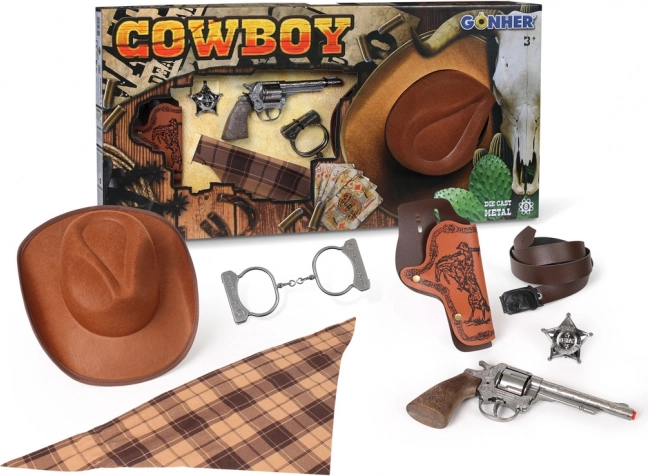 Cowboy sæt med hat