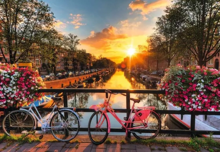 Ravensburger puslespil Solnedgang i Amsterdam XL 200 brikker