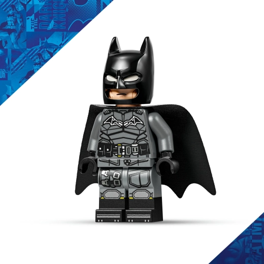 Batman-minifigur med stofkappe