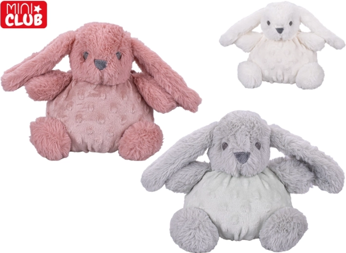 Plysbamse-kanin med rangle Mini Club 16 cm