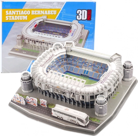 3D-puslespil Santiago Bernabéu Stadion Real Madrid 101 brikker