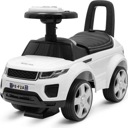 Løbecykel Baby Mix Prime SUV hvid med lædersæde