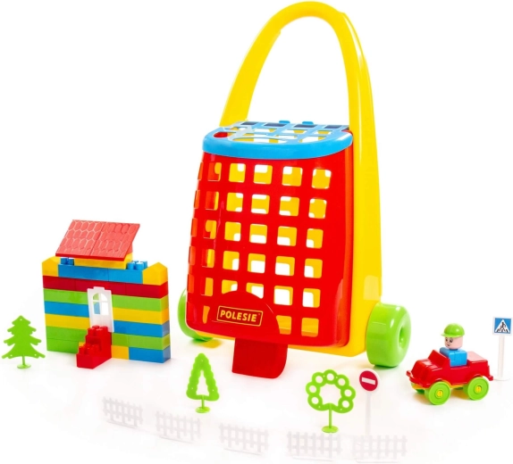 Vogn med byggesæt Builder (101 dele)