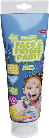 Boti Natural naturlig fingermaling og ansigtsmaling blå 100 ml