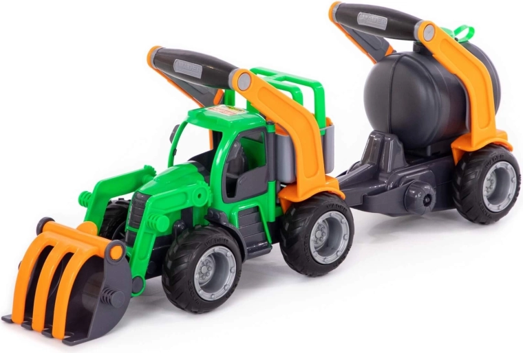 GripTruck-traktor med læsser og tankvogn