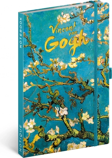 Notesbog NOTIQUE Vincent van Gogh, linjeret, 13 × 21 cm