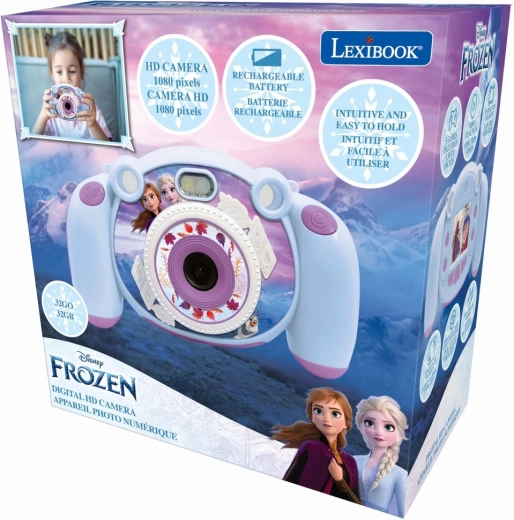 Lexibook digital HD-kamera og fotoapparat til børn, Frozen, med SD-kort
