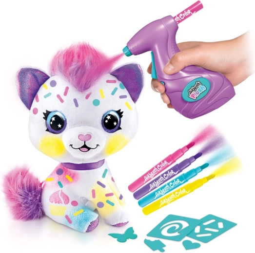 Blødt plysdyr klar til at blive pyntet