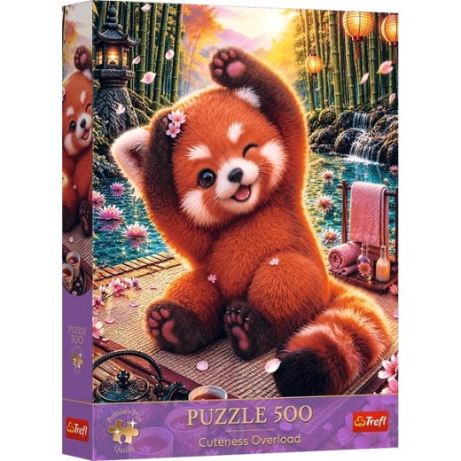 Sødt motiv af en rød panda fra serien Cuteness Overload
