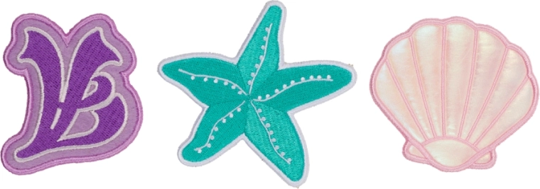 Baagl Baaglies hav – sæt med 3 badges til rygsæk og skoletaske